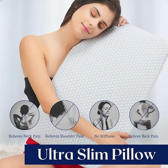 Ultra Slim Pillow - Memory Foam Pillow